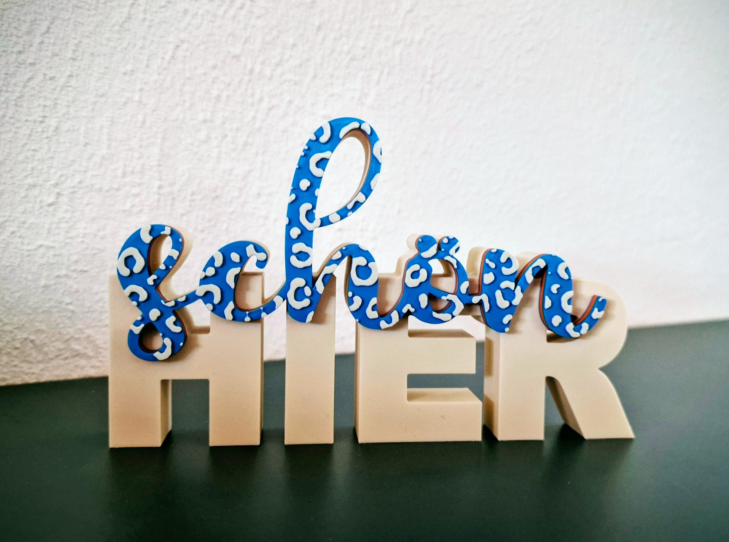 Schriftzug schönHIER Leo