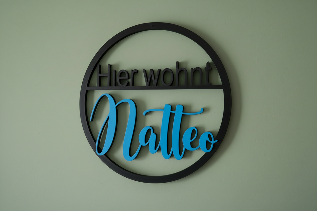 Loop/ Türschild Hier wohnt...