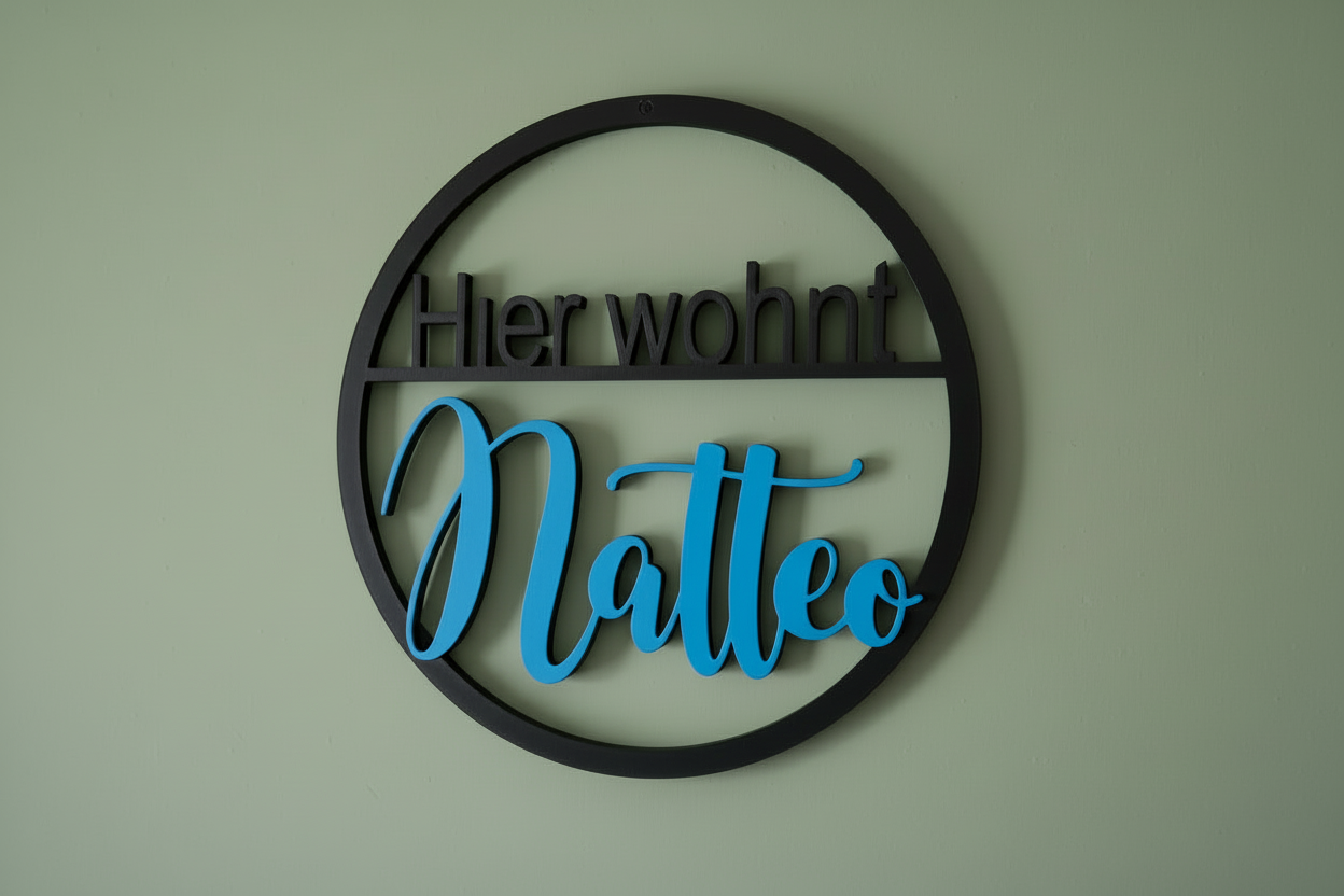Loop/ Türschild Hier wohnt...