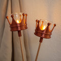 Windlicht Königspaar, Schützenfest, Schützenkönig Geschenk, Hochzeit, Fackel für den Garten