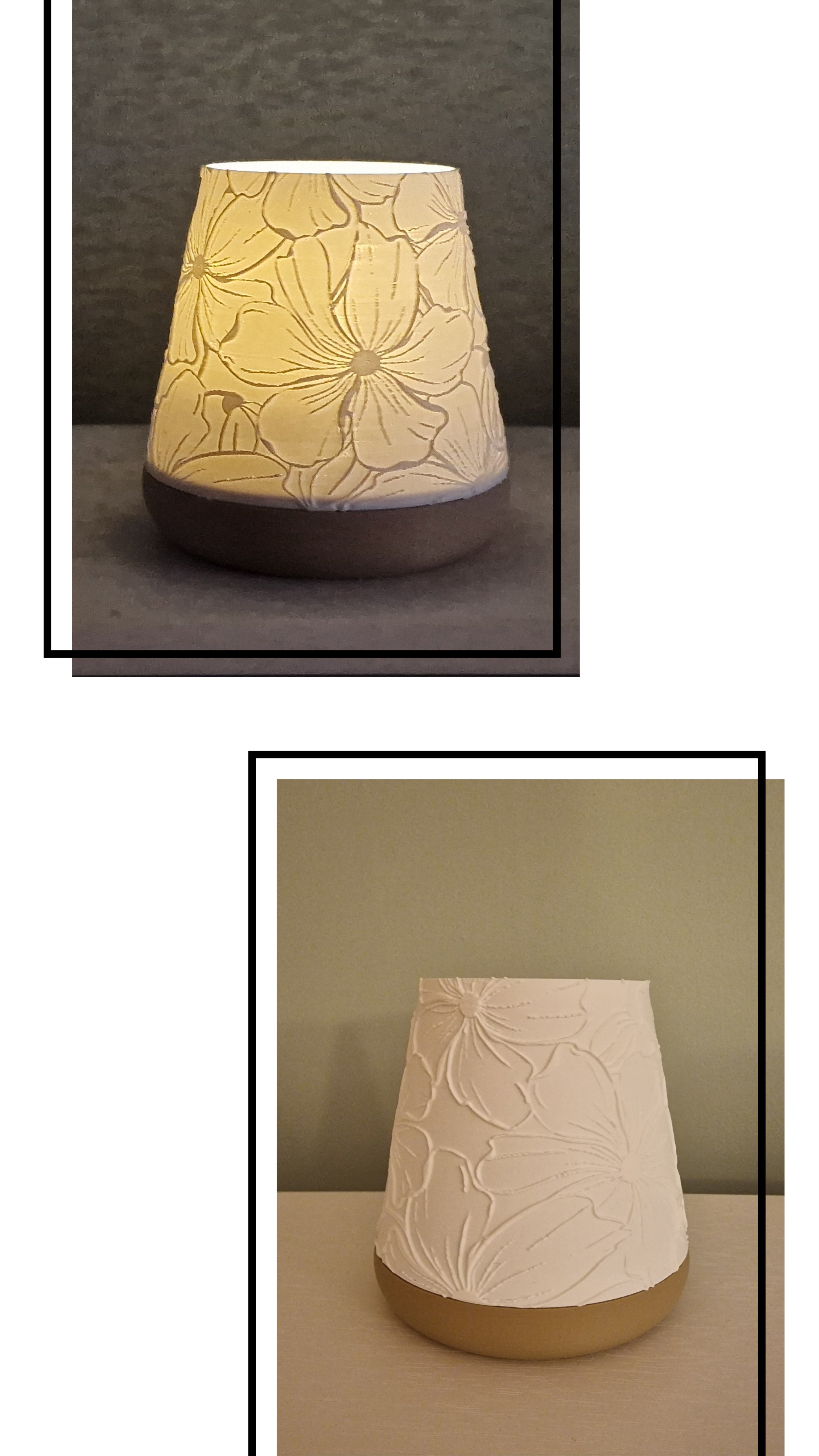 Windlicht Blumen