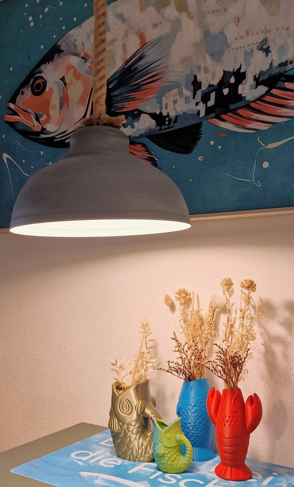 Fisch-Vase – Küstenfeeling für deinen Tisch