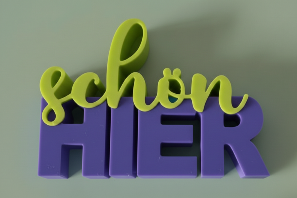 Schriftzug schönHIER