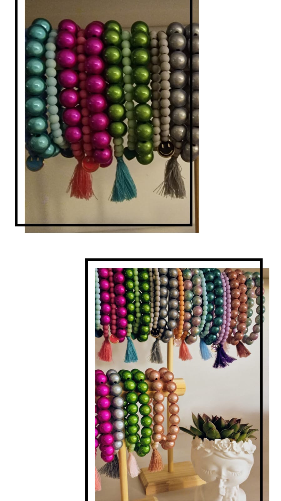 Armband mit schimmernden Perlen