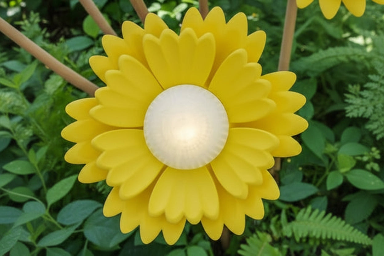 Leuchtende Blumenstecker/-fackeln mit Kuppel - einfarbig