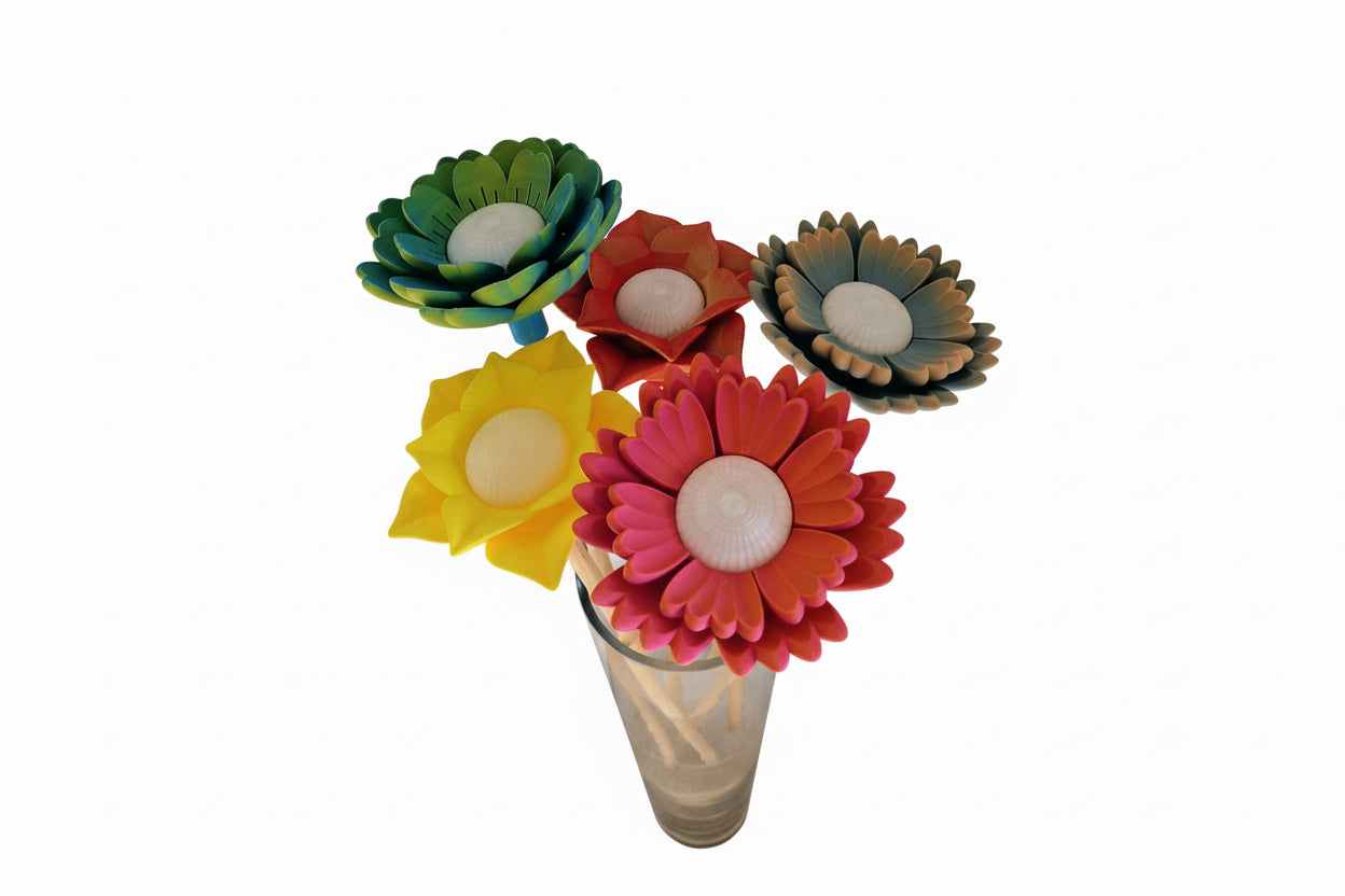 Leuchtende Blumenstecker/-fackeln mit Kuppel -mehrfarbig