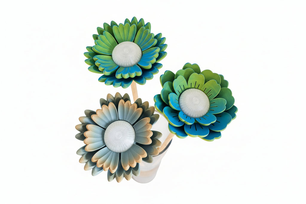 Leuchtende Blumenstecker/-fackeln mit Kuppel -mehrfarbig