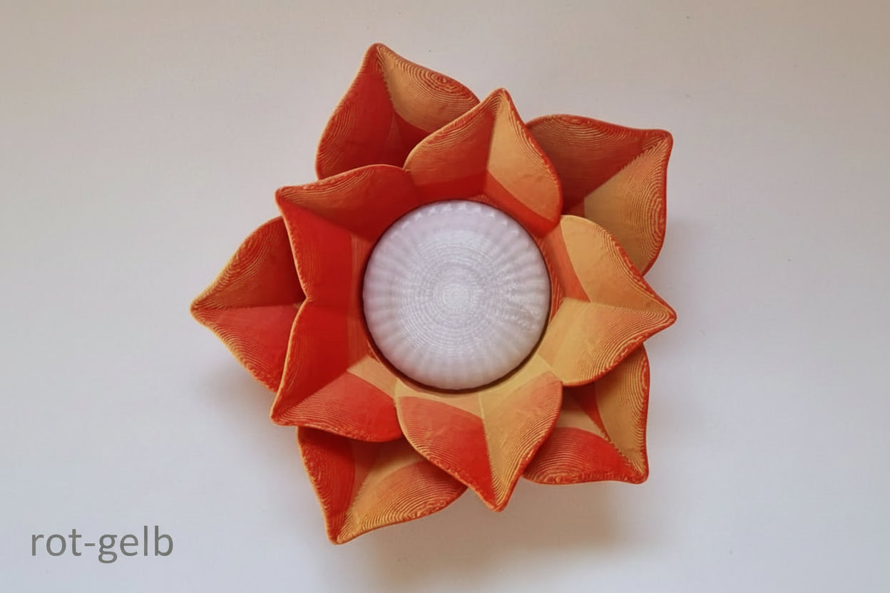 Leuchtende Blumenstecker/-fackeln mit Kuppel -mehrfarbig